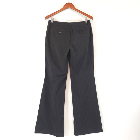 New York And Company SIZE 4 Gray Blue Stretch Dress Pants Womens Striped NY&Co - Picture 4 of 7